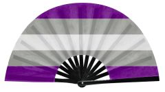 Greysexual  Pride Flag Snap Fan