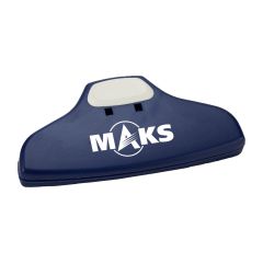 navy food clip and an imprint saying maks