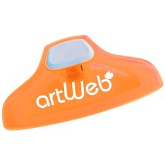 orange food clip with an imprint saying artweb