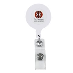 personalized antimicrobial retractable badge holder