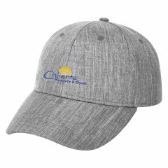 gray heathered hat with embroidered stitching saying caliente resorts & spas