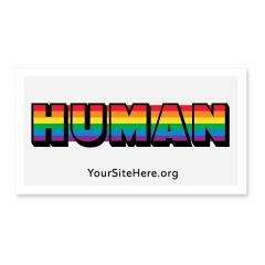 Human Rainbow Sticker