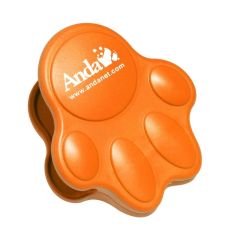 orange paw food clip with an imprint saying anda with www.andanet.com text below