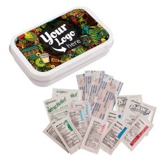 Latinx Jungle Print First Aid Necessities Kit - Tin