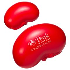 personalized red kidney stress reliever with imprint on top