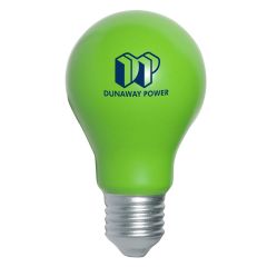 personalized green light bulb stress reliever