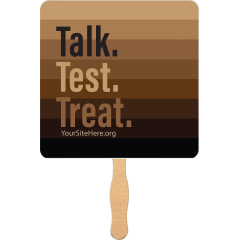 Talk. Test. Treat. - Handheld Mini Fan