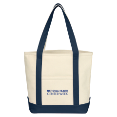 National Health Center Week (Blue) - Heavy Cotton Tote Bag