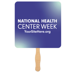 National Health Center Week (Blue) - Handheld Mini Fan