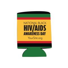 can cooler with text saying National Black HIV/AIDS Awareness Day