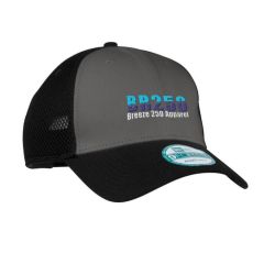 gray and black trucker hat with embroidered design