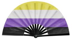 Nonbinary Pride Flag Snap Fan