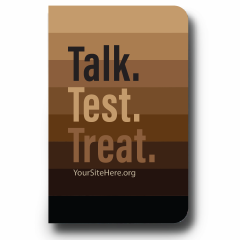 Talk. Test. Treat. - Soft Touch Notebook