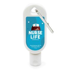 Nurse Life - 1 Oz. Sunscreen With Carabiner Spf 30