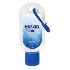 Nurses Call The Shots - 1 Oz. Hand Sanitizer With Carabiner