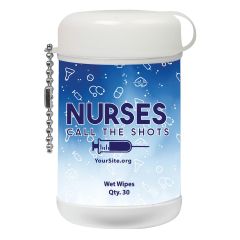 Nurses Call The Shots - Mini Wet Wipe Canister