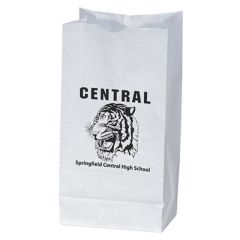 white prescription bag with an imprint saying Central Springfield Central High School