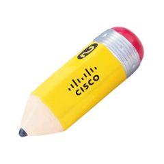 a pencil stress reliever with an imprint saying cisco