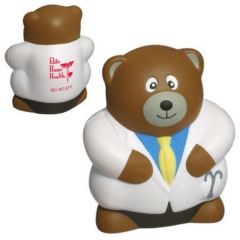 personalized bear physician stress reliever with imprint on back