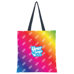 U=U Rainbow Gradient Full Color Sublimated PET Non-Woven Tote Bag