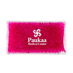 pink gel bead hot and cold pack with an imprint saying paukaa medical center