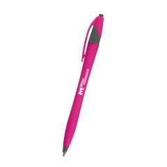 pink pen with gray trim and an imprint saying miller insurance
