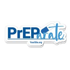a sticker that says preparate and yoursite.org text below