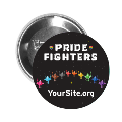 Pride Fighters Button Pin