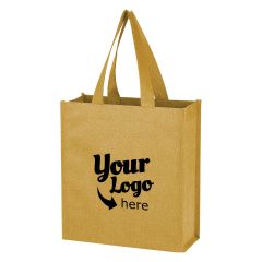 blue tote bag with carrying handles and an imprint saying ish the kind of store