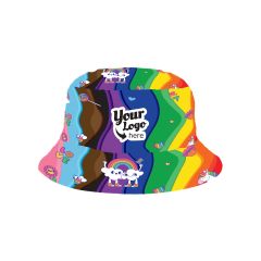 Rainbow Joy - Cotton Bucket Hat - Full Color Customizable  