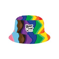 Rainbow  Melt  Cotton Bucket Hat - Full Color Customizable  