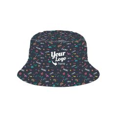 Pride Squiggle - Cotton Bucket Hat - Full Color Customizable  