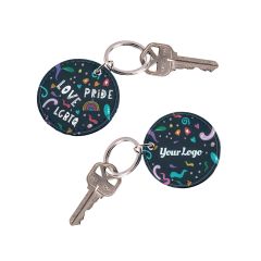 Pride Squiggle - LVL Keychains Full Color Customizable