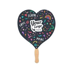 Pride Squiggles Collection Paper Hand Fan