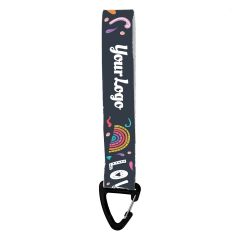 Pride Squiggle - Full Color Customizable Spring Clip Lanyard