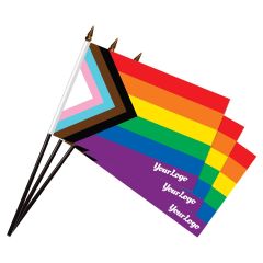 Handheld Mini Progressive Pride Flag