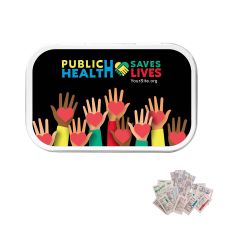 Public Health Saves Lives - Full Color Tin First Aid Relief Kit