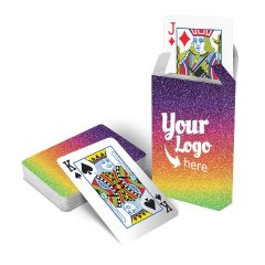 Rainbow Glitter Playing Cards