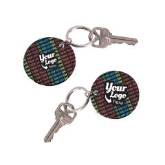Rainbow Pronoun - LVL Keychains Full Color Customizable