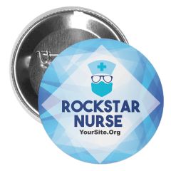 Rockstar Nurse - Button Pin