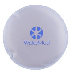 white nylon hot and cold pack with an imprint saying WakeMed