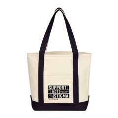 Support Not Stigma - Cotton Canvas Tote Bag