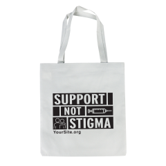 Support Not Stigma - Non-Woven Tote Bag