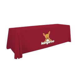 personalized table cover with imprint of front side of cover