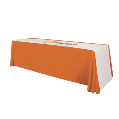 personalized white table runner with designs