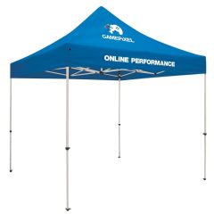 personalized tent with imprints on canopy