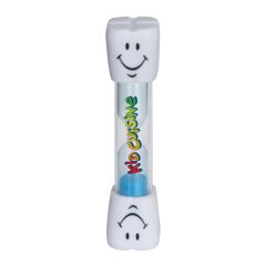 personalized toothbrushing timer with blue sand