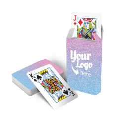 Trans Glitter Playing Cards