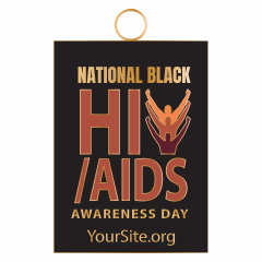 TRIO National Black HIV/AIDS Awareness Day - Soft Enamel Key Chain 