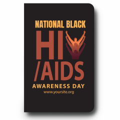 TRIO National Black HIV/AIDS Awareness Day - Soft Touch Notebook